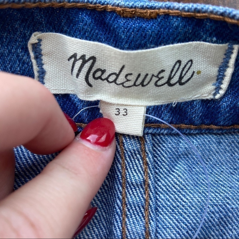 Madewell cutout denim a-line mini skirt NWT 33” - Picture 9 of 11